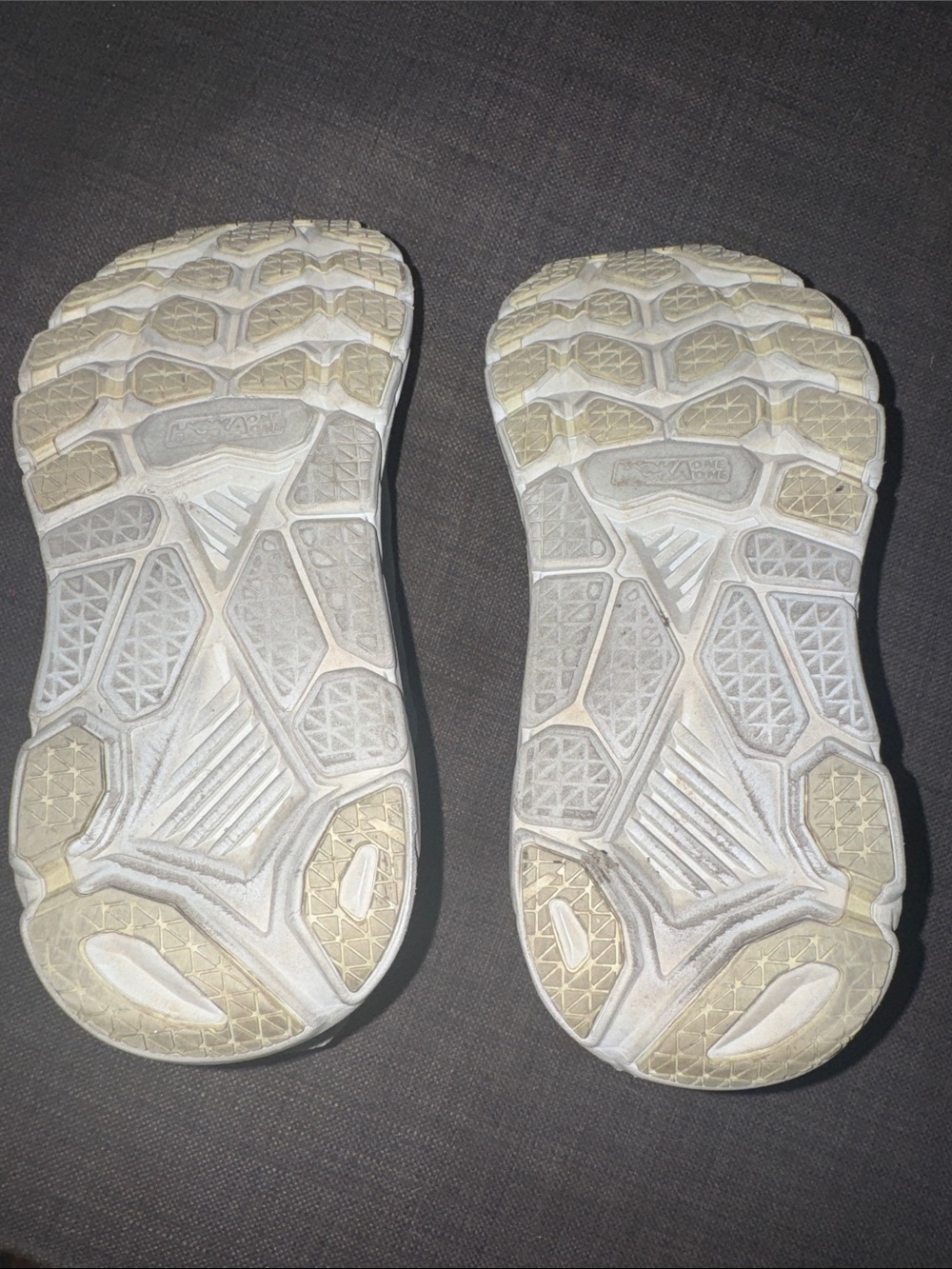 Hoka One One Women's Seafoam and White Athletic Running Shoes - Picture 3 of 4